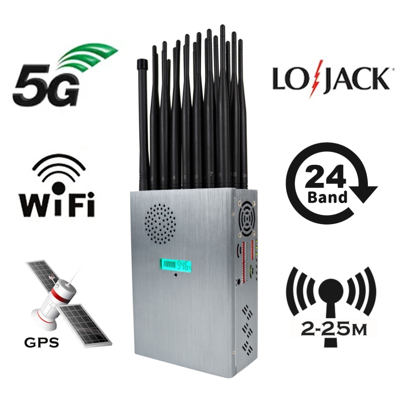 24 High Power Cell Phone Jammer
